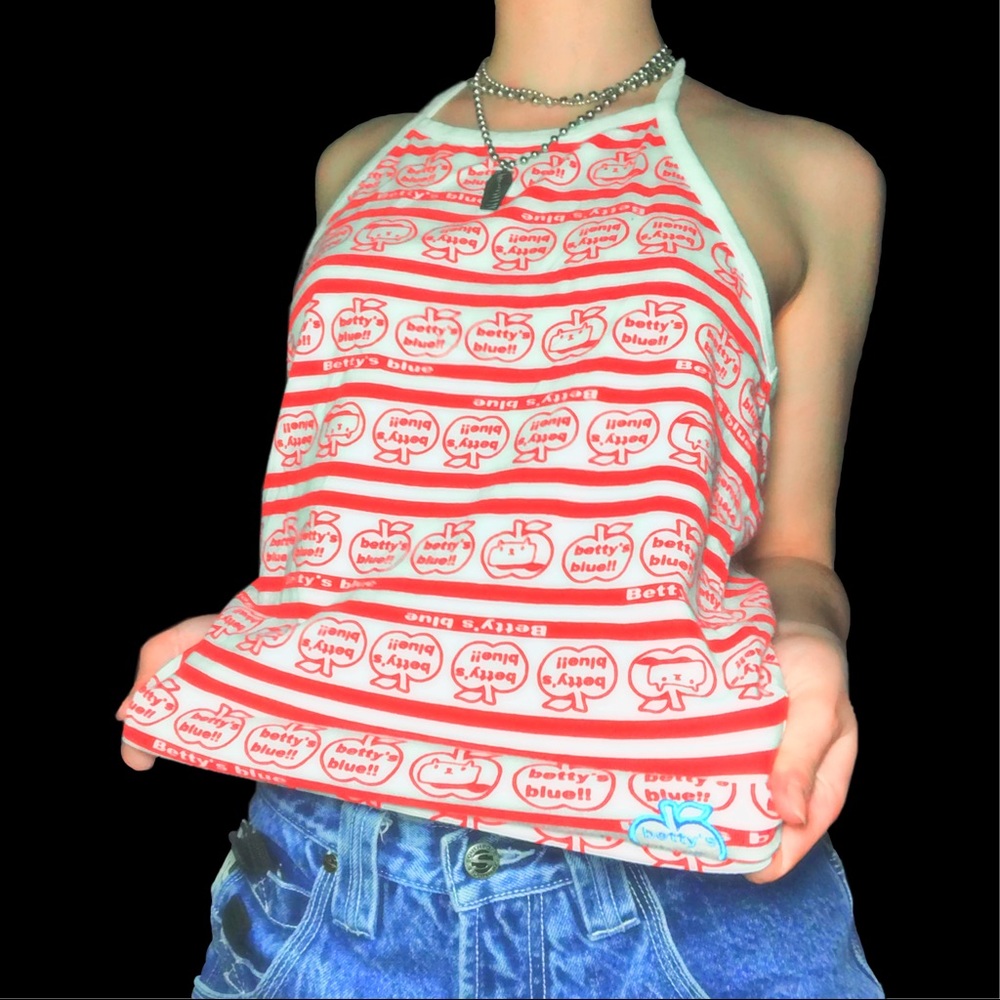 Y2k Japanese brand Betty’s Blue halter tank
